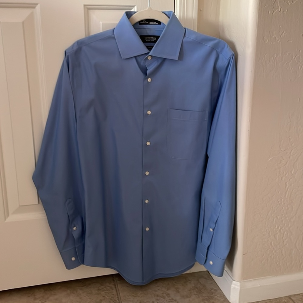 Nordstrom Smart Care Trim Fit Dress Shirts 15 x 32-33
